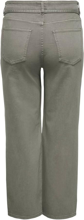 ONLY CARMAKOMA Cargianna Mw Straight Color Dnm Plus Size straight leg jeans groen - Foto 3
