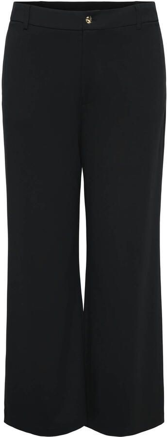 ONLY CARMAKOMA Cargoldtrash-Tailor Hw Str Pant Tlr Noos casual broek zwart