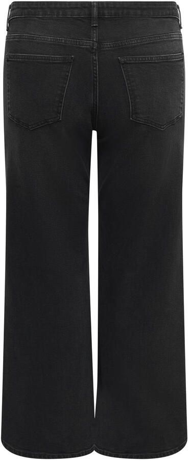ONLY CARMAKOMA Carjulles reg wide leg dnm tai box jeans zwart - Foto 3