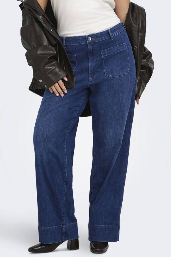 ONLY CARMAKOMA Carmadison-Wauw Hw Pocket Wide Box Noos jeans Plus Size mediumblauw