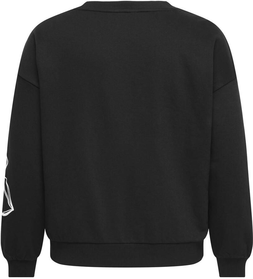 ONLY CARMAKOMA CARODESSA rechtvallende gebreide sweater Plus Size zwart - Foto 2