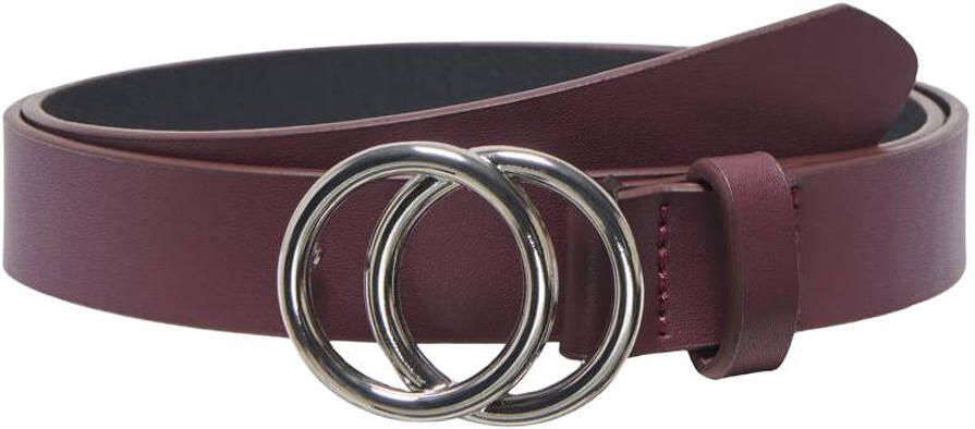ONLY CARMAKOMA CARRASMI imitatieleren riem Plus Size bordeauxrood