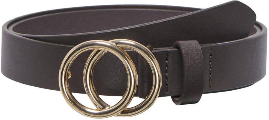 ONLY CARMAKOMA CARRASMI imitatieleren riem Plus Size donkerbruin