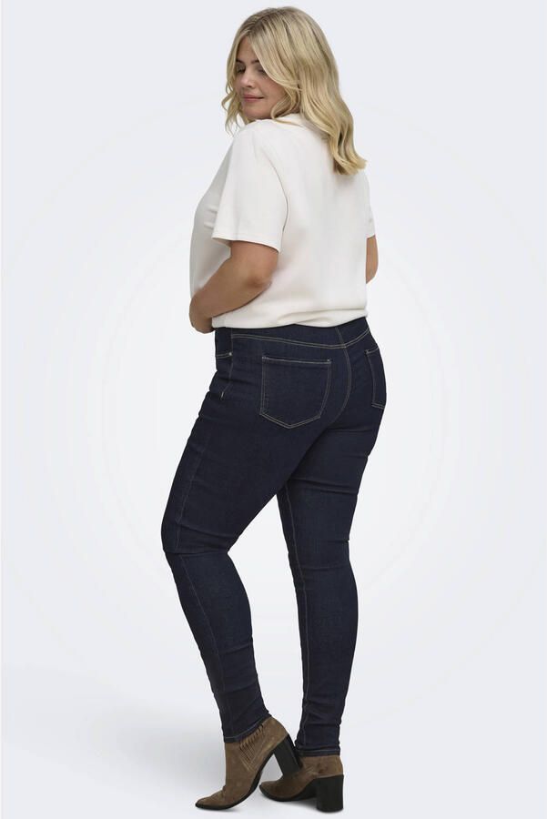 ONLY CARMAKOMA CARSALLY regular waist skinny jeans Plus Size donkerblauw - Foto 2