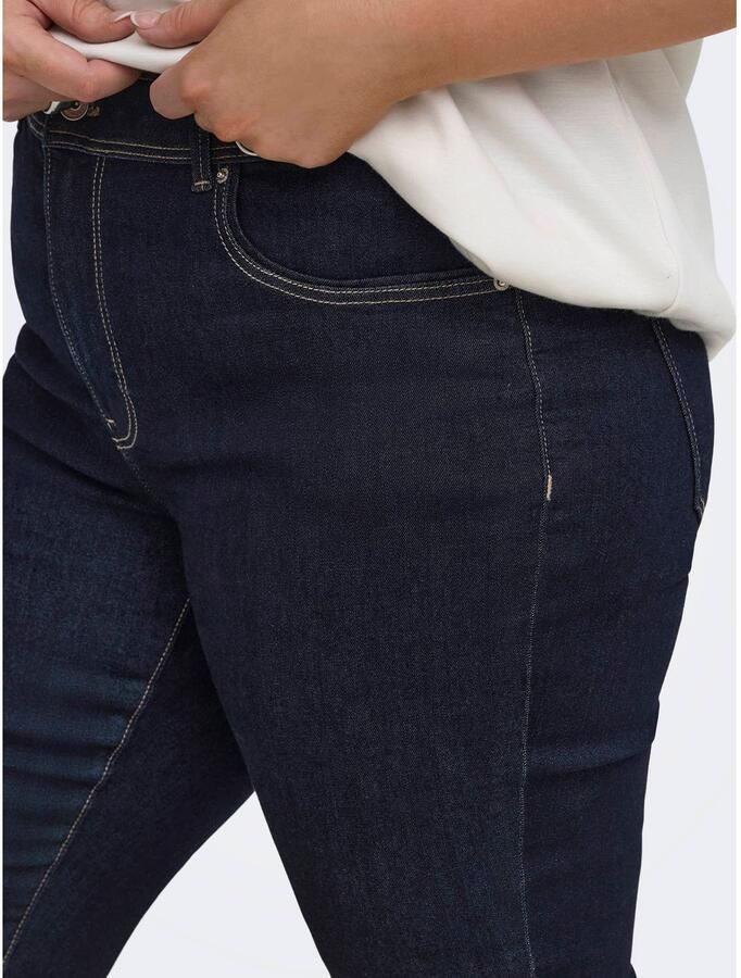 ONLY CARMAKOMA CARSALLY regular waist skinny jeans Plus Size donkerblauw - Foto 2