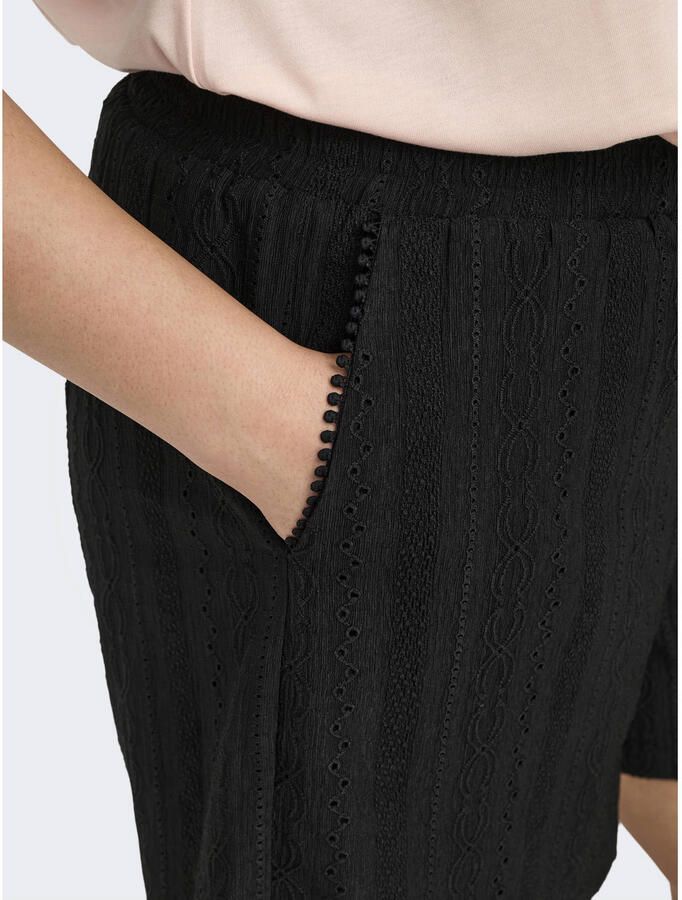 ONLY CARMAKOMA CARSOL regular fit short Plus Size zwart - Foto 2