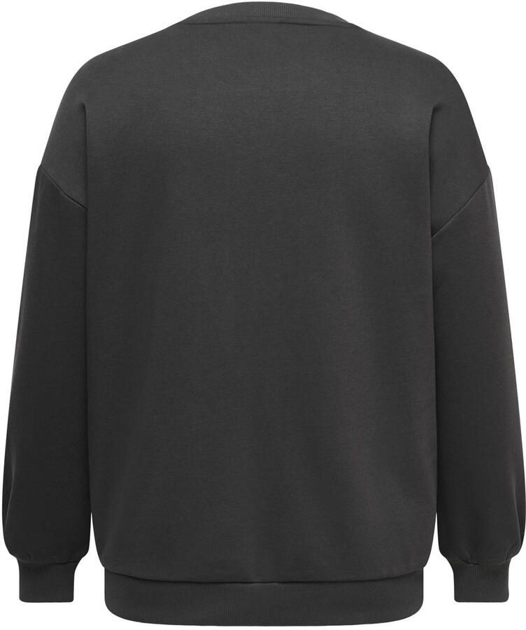 ONLY CARMAKOMA Cartammie l s leo print o-neck swt jrs sweater Plus Size grijs - Foto 2