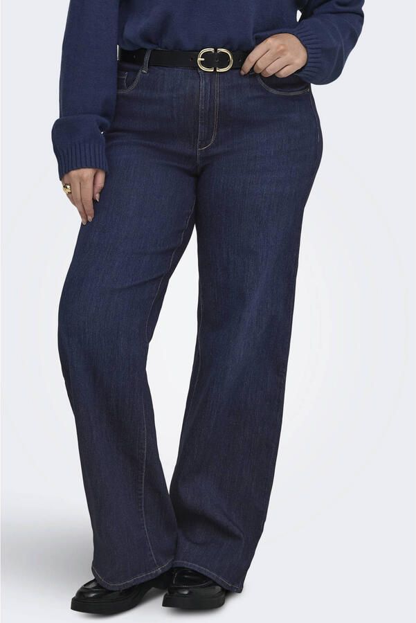 ONLY CARMAKOMA Carthunder hw wide dnm pim536 noos Plus Size donkerblauw