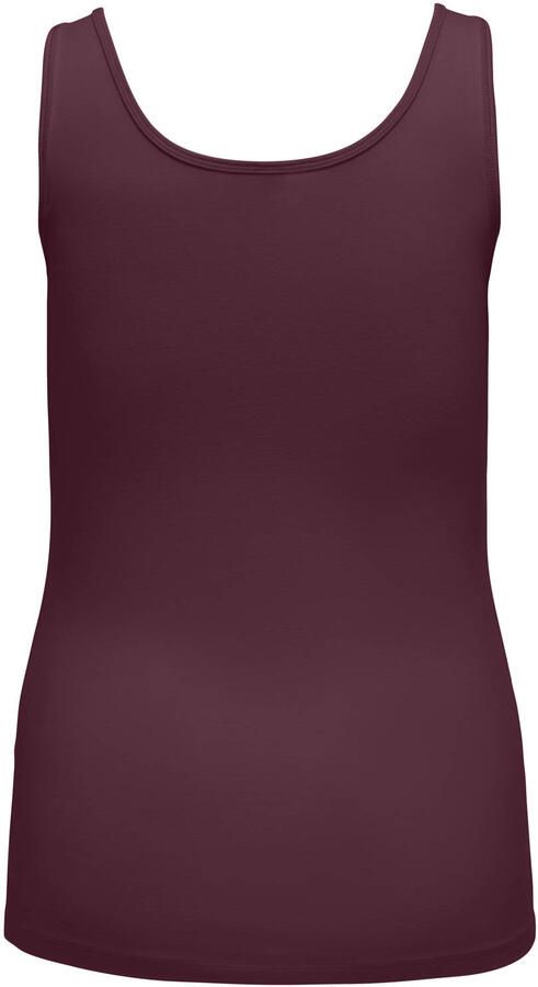 ONLY CARMAKOMA Cartime Life tank top jrs top Plus Size aubergine