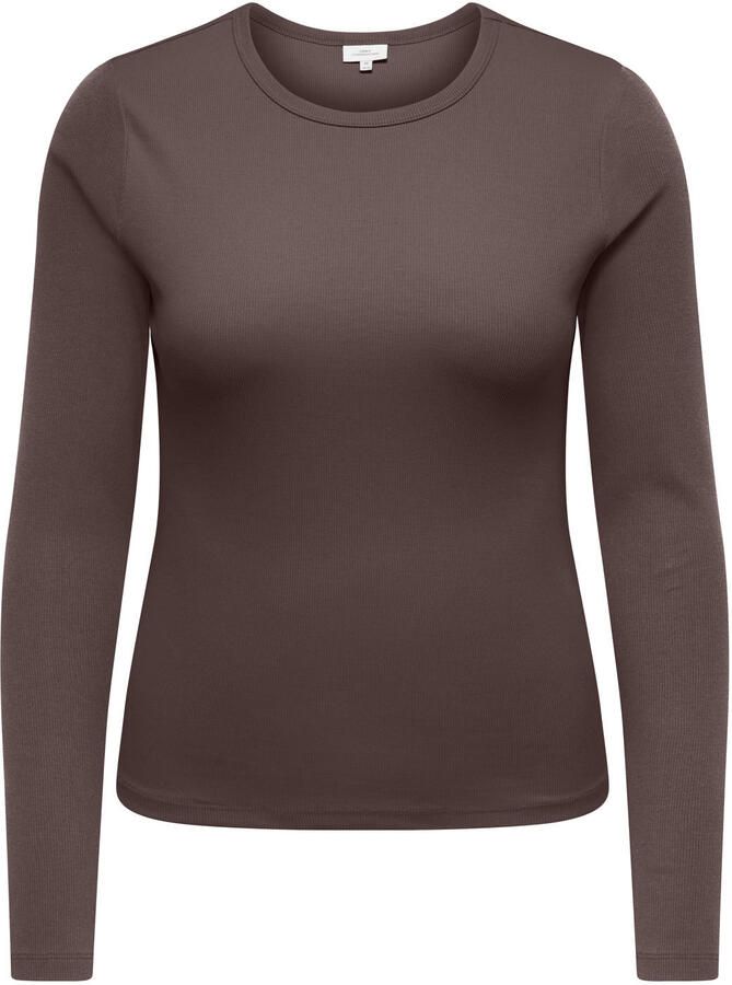 ONLY CARMAKOMA carval l s o-neck top jrs noos Plus Size bruin