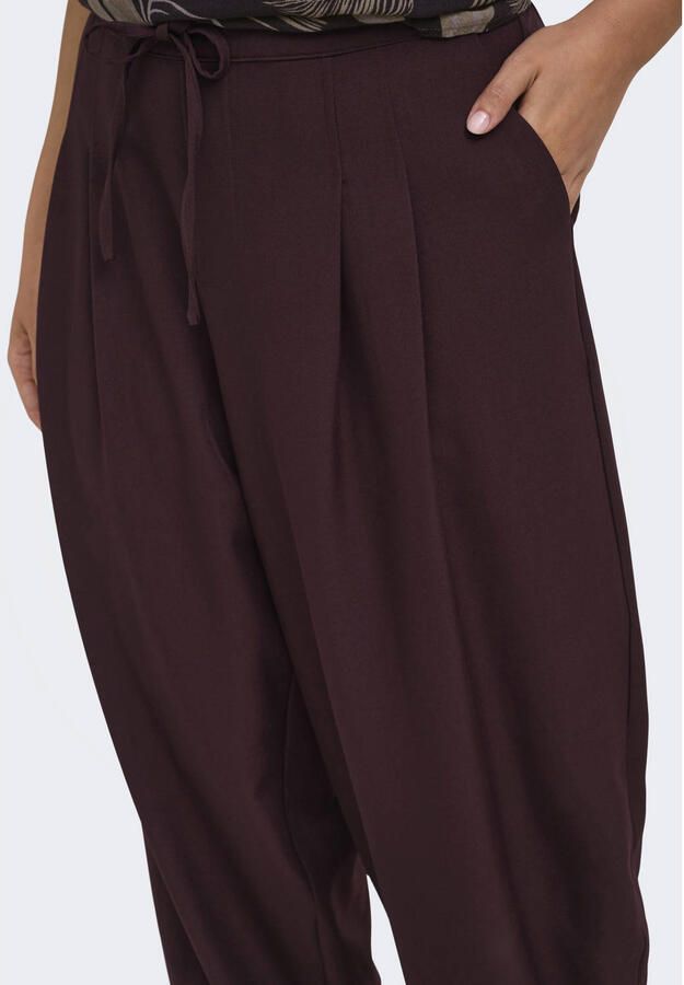 ONLY CARMAKOMA Carveras Hw Barrel Tailored Pant Tlr broek Plus Size donkerrood - Foto 2