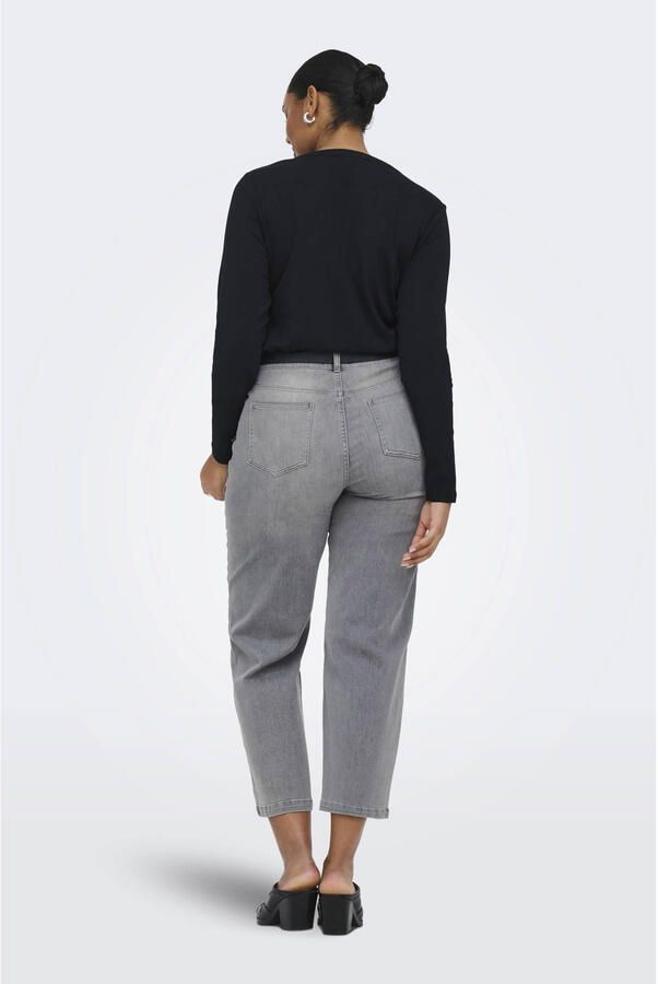 ONLY CARMAKOMA Carwilly Hw Crop Wide Rea0938 high waist wide leg jeans grey denim - Foto 3