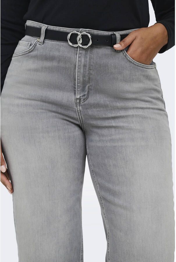 ONLY CARMAKOMA Carwilly Hw Crop Wide Rea0938 high waist wide leg jeans grey denim - Foto 2