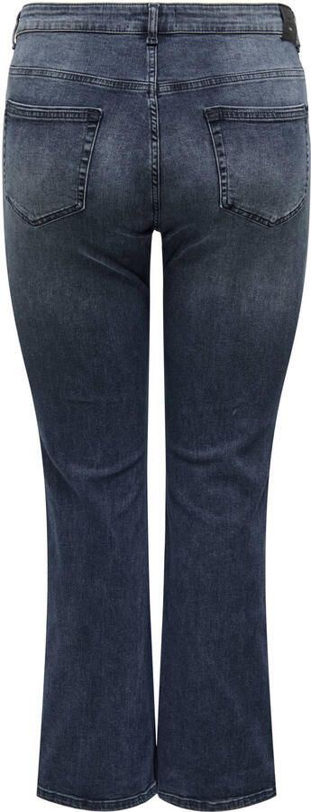 ONLY CARMAKOMA Carwilly hw flared dnm rea409 noos flared jeans Plus Size donkerblauw - Foto 3