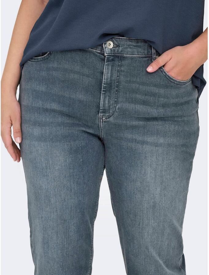 ONLY CARMAKOMA Carwilly Hw Straight Dnm Rea2602 Noos jeans Plus Size grijsblauw - Foto 2