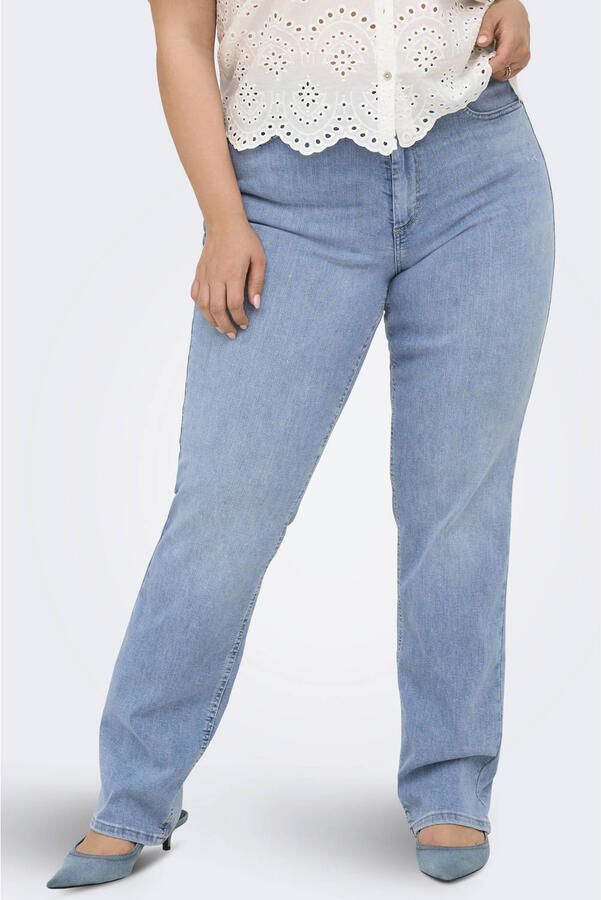ONLY CARMAKOMA Carwilly Hw Straight Dnm Tai1467 Noos high waist straight leg jeans medium blue denim