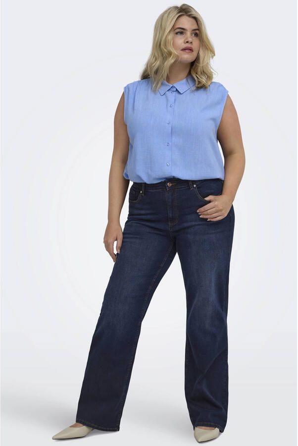 ONLY CARMAKOMA Carwilly Hw Wide Dnm Tai081 Noos jeans Plus Size donkerblauw - Foto 2