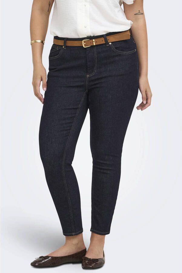ONLY CARMAKOMA Carwilly Reg Skinny Ank Dnm Box Noos jeans Plus Size donkerblauw