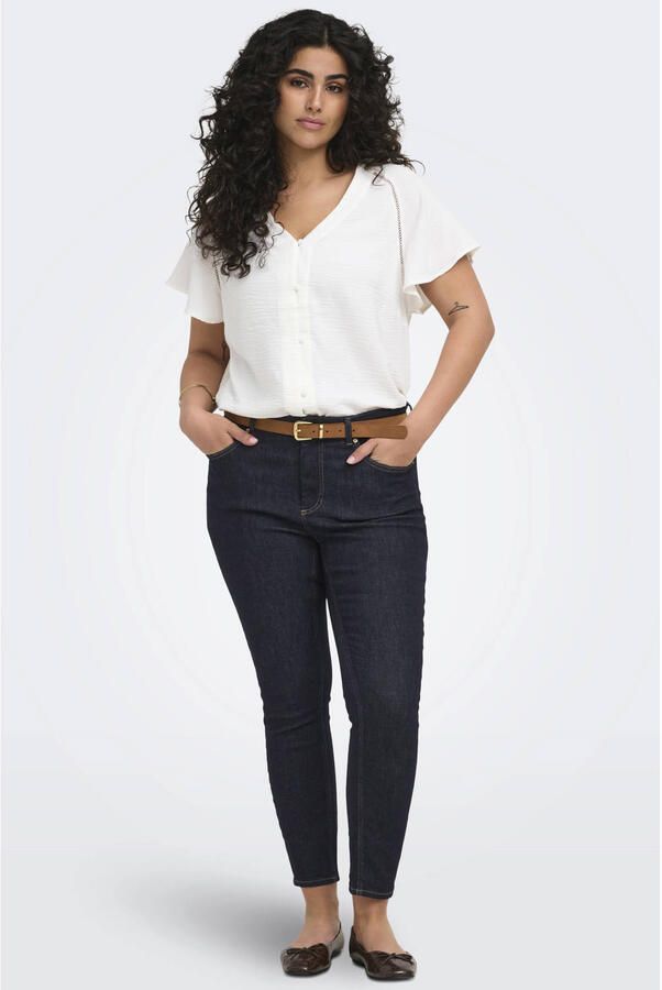 ONLY CARMAKOMA Carwilly Reg Skinny Ank Dnm Box Noos jeans Plus Size donkerblauw - Foto 2