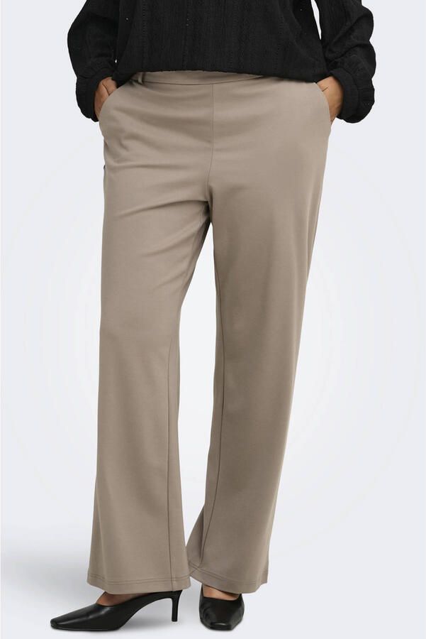ONLY CARMAKOMA casual broek Plus Size beige