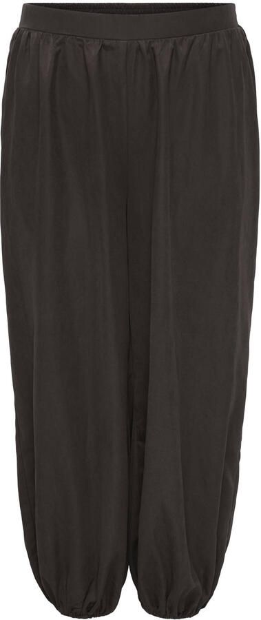 ONLY CARMAKOMA casual broek Plus Size donkerbruin