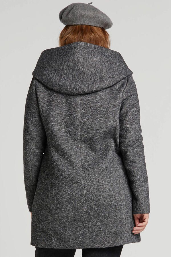 ONLY CARMAKOMA Lang jack CARSEDONA LIGHT COAT OTW met een capuchon - Foto 2