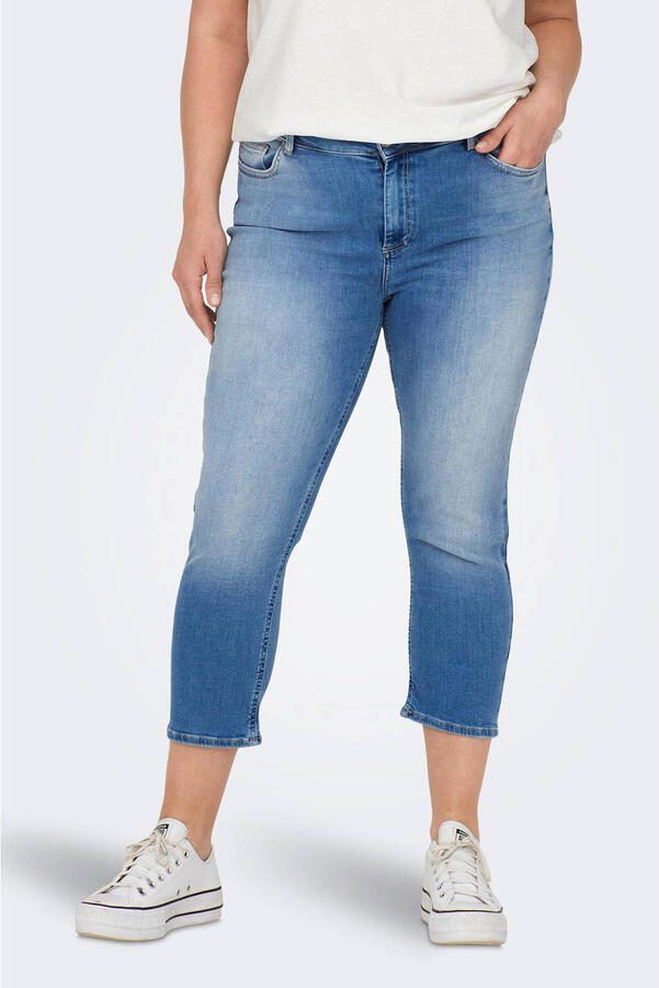 ONLY CARMAKOMA cropped skinny capri jeans CARWILLY lichtblauw - Foto 2