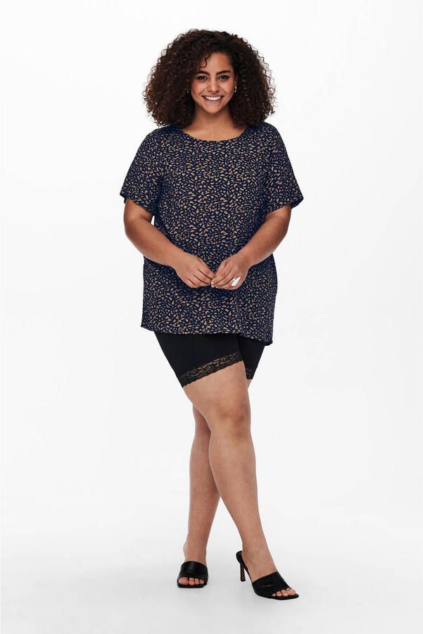 ONLY CARMAKOMA PLUS SIZE fietsbroek met contrastgarnering model 'Cartime' - Foto 2