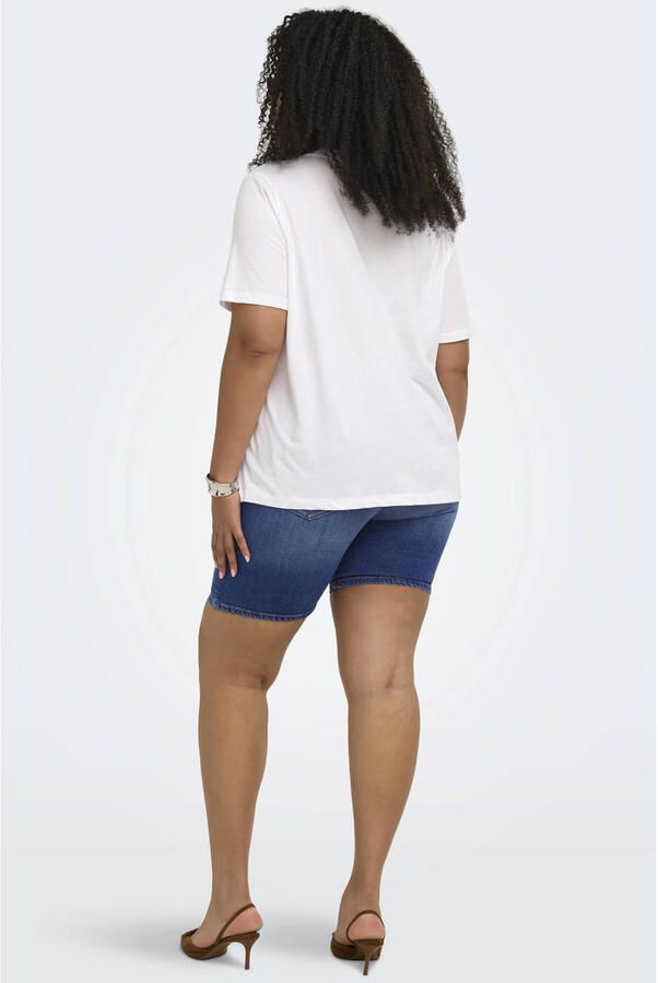 ONLY CARMAKOMA denim skinny regular waist short - Foto 3