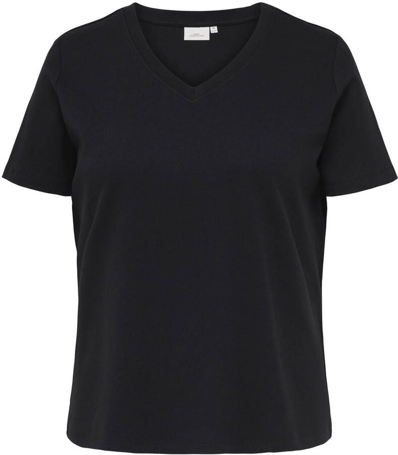 ONLY CARMAKOMA denim T-shirt Plus Size zwart
