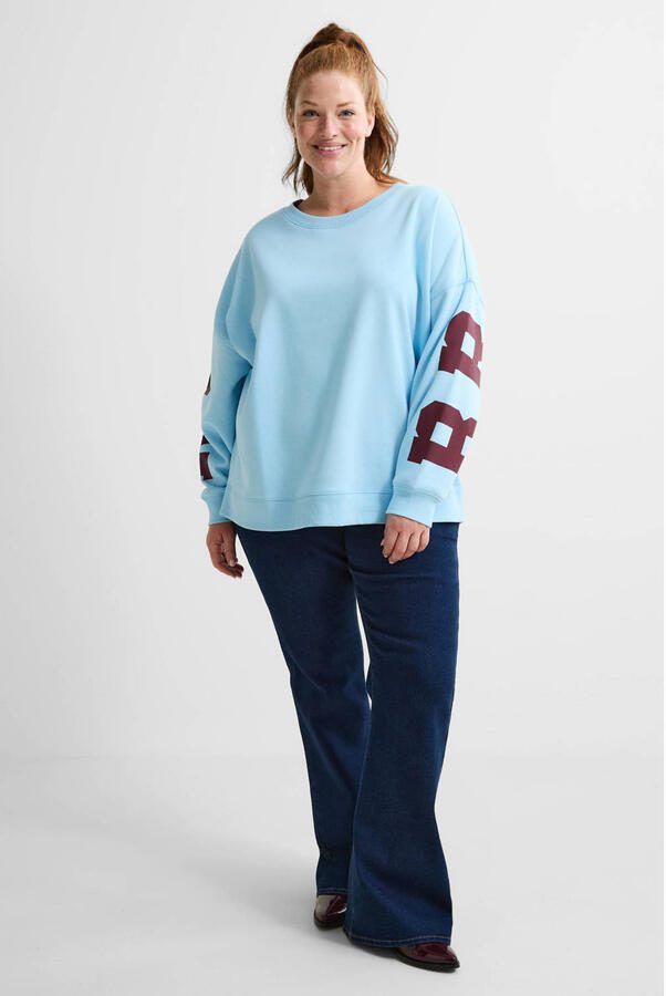 ONLY CARMAKOMA flared jeans dark blue denim - Foto 3