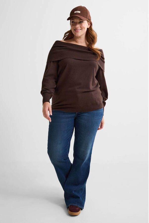 ONLY CARMAKOMA flared jeans medium blue denim - Foto 3