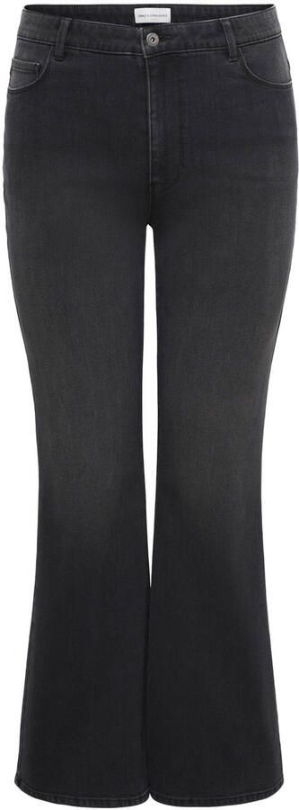 ONLY CARMAKOMA flared jeans zwart