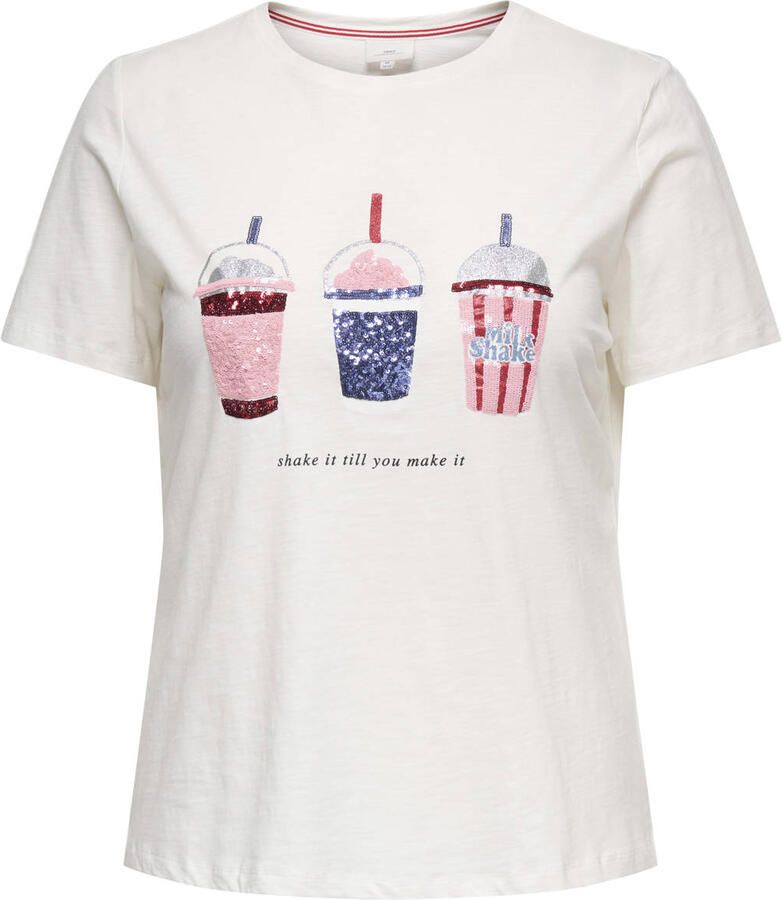 ONLY CARMAKOMA gebloemde T-shirt