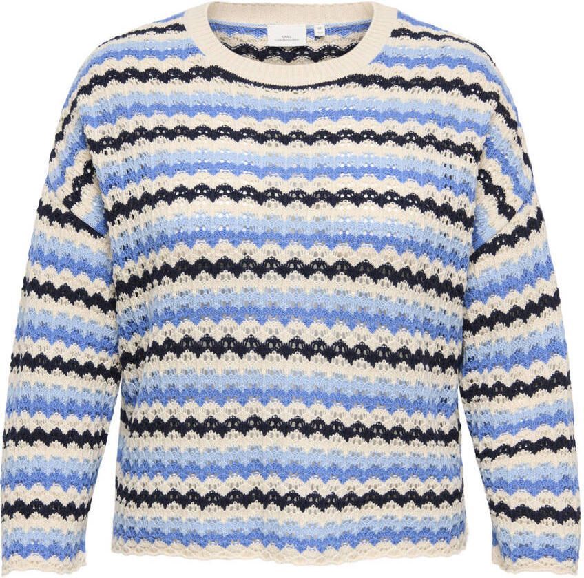 ONLY CARMAKOMA gebreide trui crochet