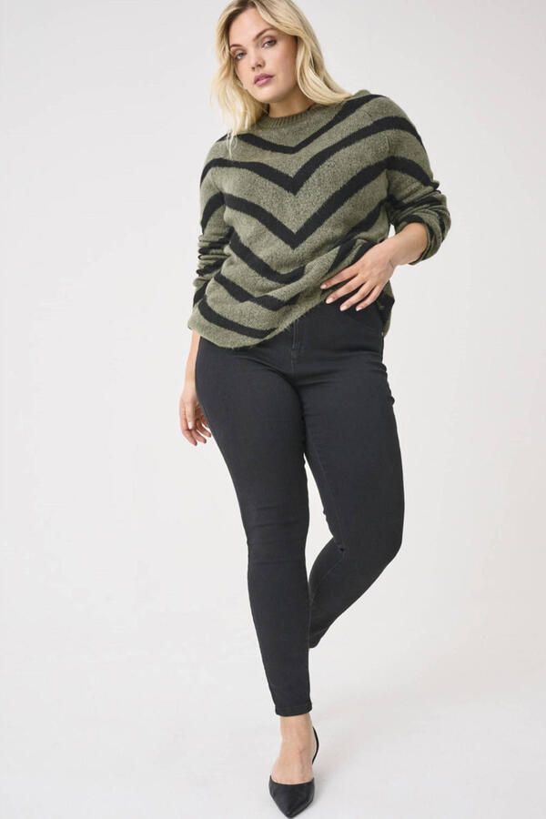 ONLY CARMAKOMA Gebreide trui CARELIZA L S PULLOVER KNT NOOS