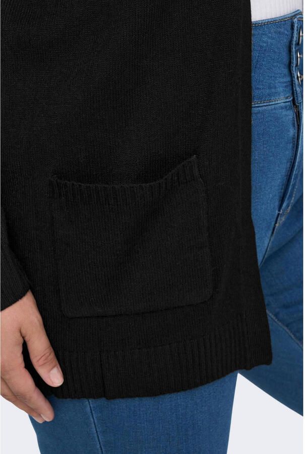 ONLY CARMAKOMA PLUS SIZE gebreid jack in gemêleerde look