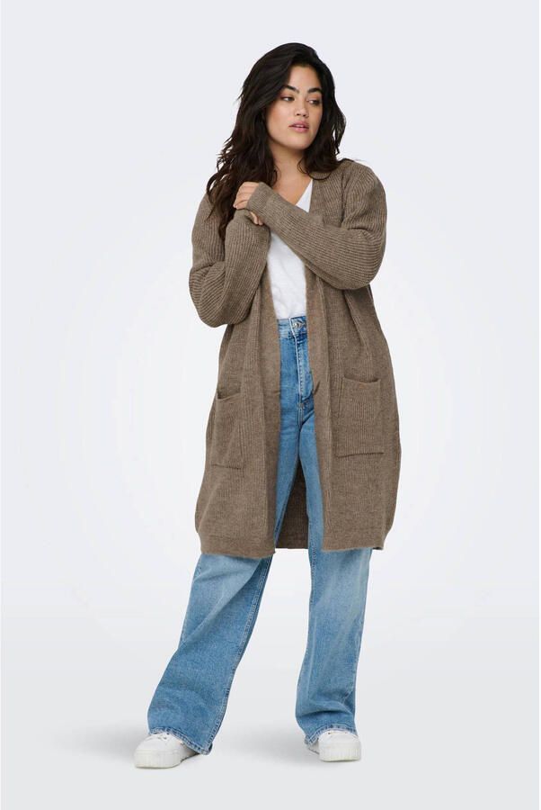 ONLY CARMAKOMA Vest CARJADE LS CARDIGAN KNT NOOS