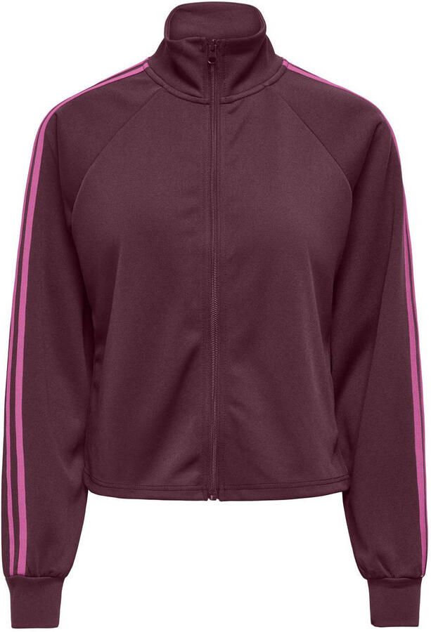 ONLY CARMAKOMA gestreept vest Plus Size donkerrood