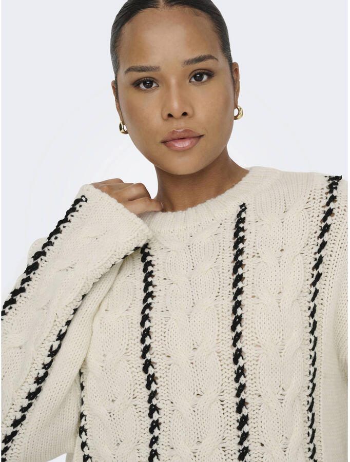 ONLY CARMAKOMA Trui met ronde hals CARTESSA CABEL STITCH LS O-NECK KNT - Foto 2