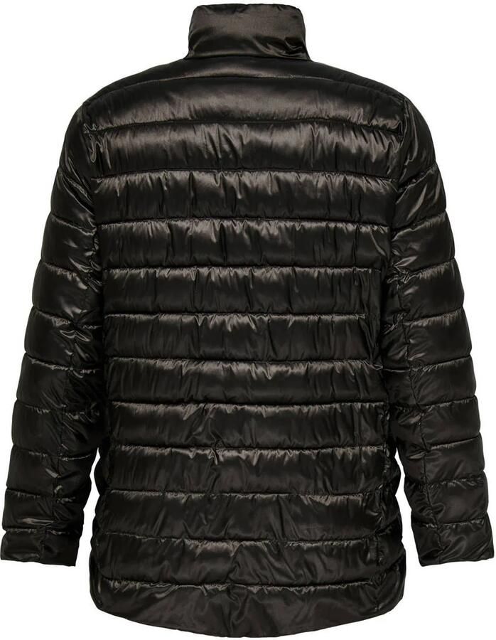 ONLY CARMAKOMA gewatteerde jas donkerbruin - Foto 2
