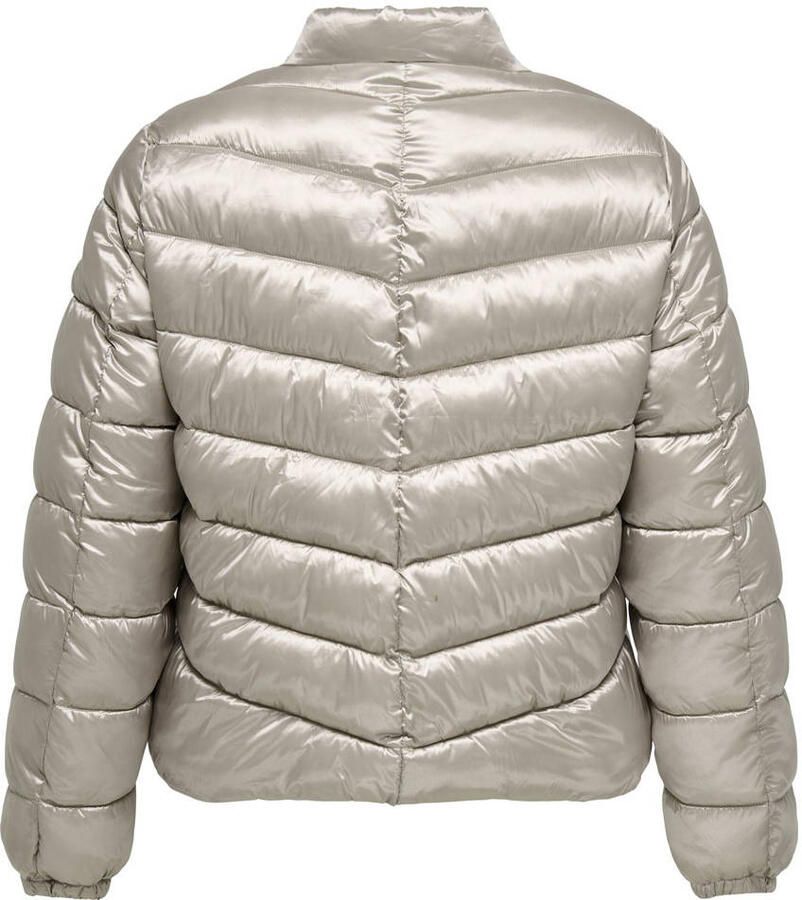 ONLY CARMAKOMA gewatteerde jas quilted champagne