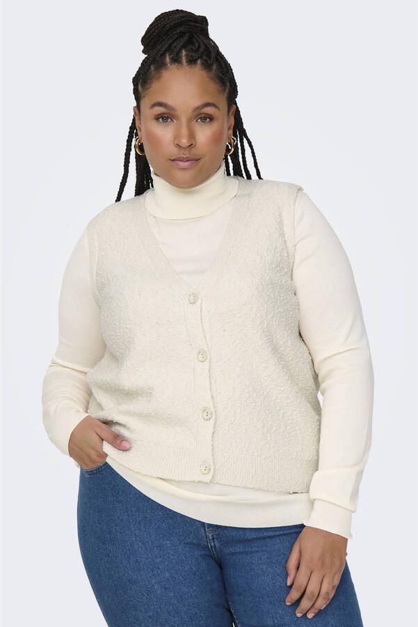 ONLY CARMAKOMA gilet ecru