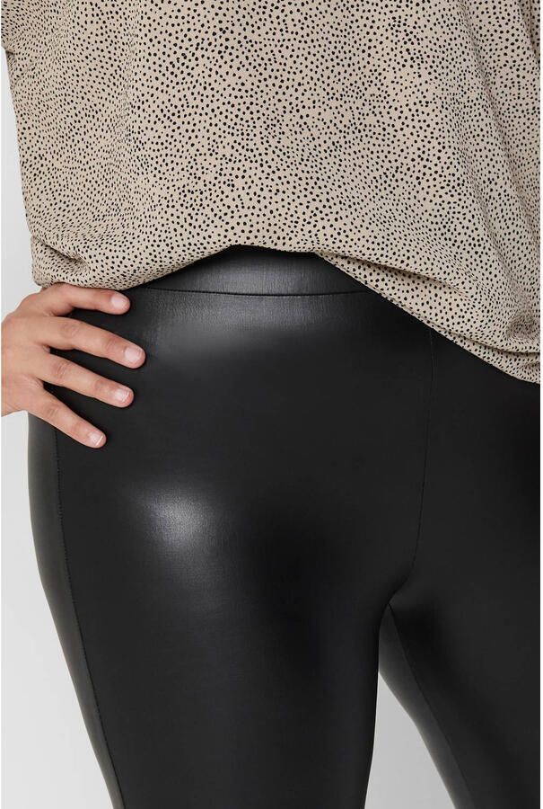 ONLY CARMAKOMA Imitatieleren broek NOS CARROOL sluitingloos model