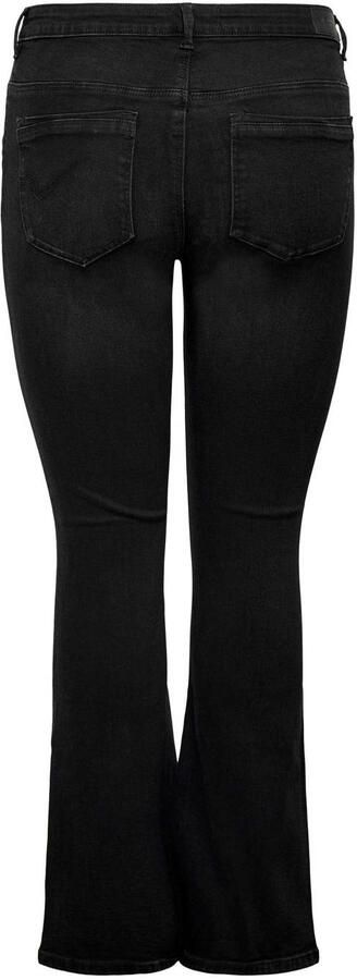 ONLY CARMAKOMA PLUS SIZE high waist jeans met labelpatch model 'CARSALLY' - Foto 2