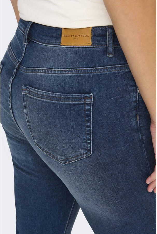 Only Carmakoma Wijd uitlopende Donkerblauwe Denim Jeans Blue Dames - Foto 2