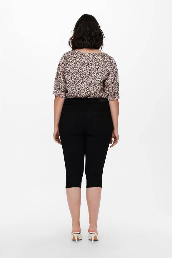 ONLY CARMAKOMA 7 8 jeans CARAUGUSTA HW SKINNY DNM KNICKERS BLACK met stretch - Foto 2