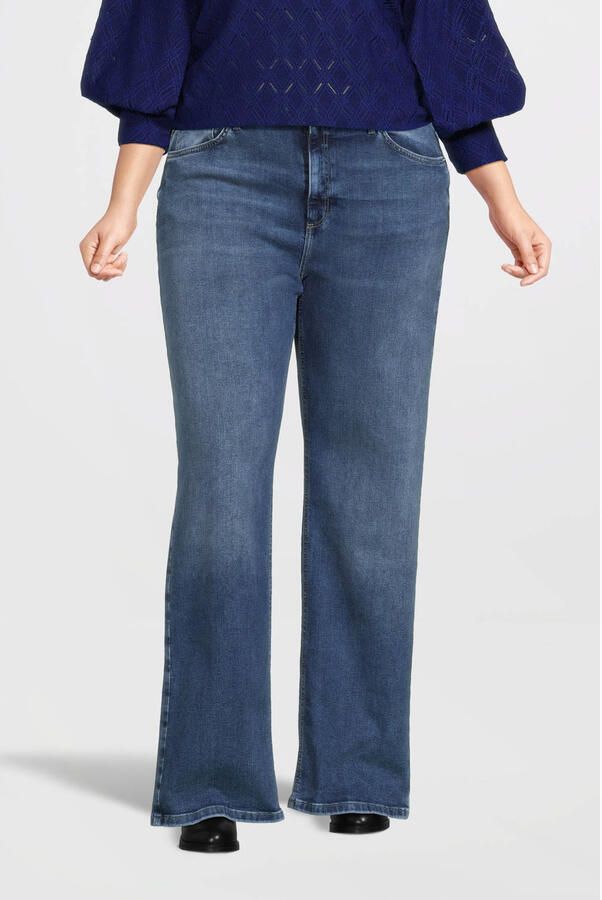ONLY CARMAKOMA high waist wide leg jeans CARRADISON medium blue denim - Foto 2