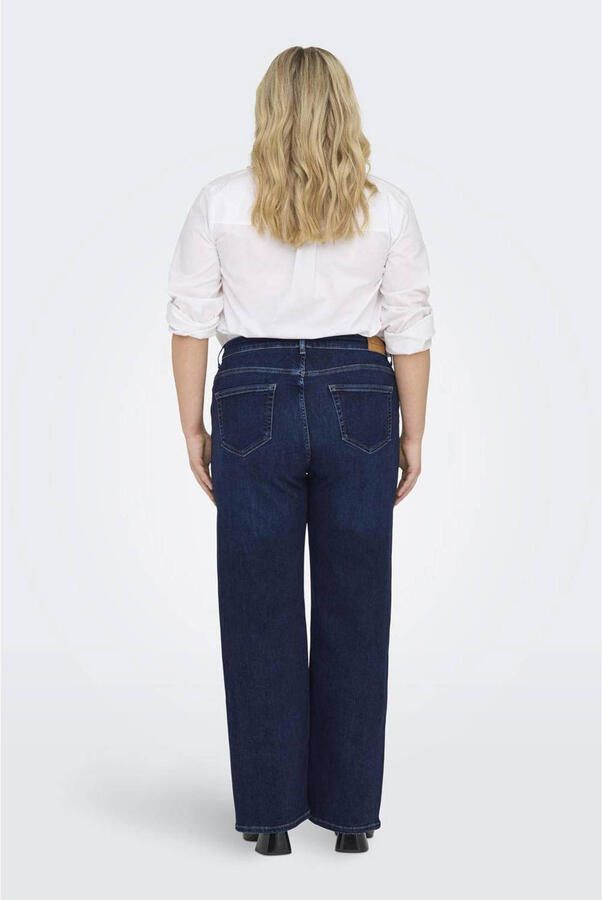 ONLY CARMAKOMA high waist wide leg jeans CARWILLY dark blue denim - Foto 2