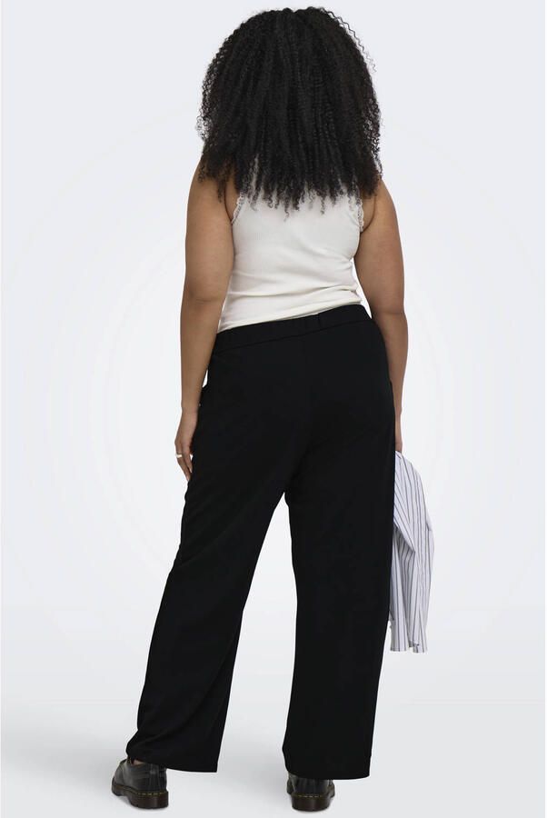 ONLY CARMAKOMA high waist casual broek zwart - Foto 2